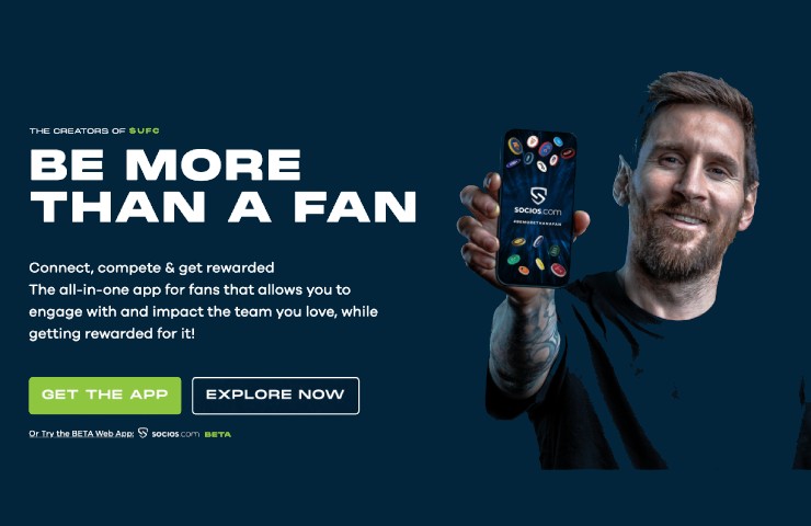 Socios, il maggiore sito web dei fan token