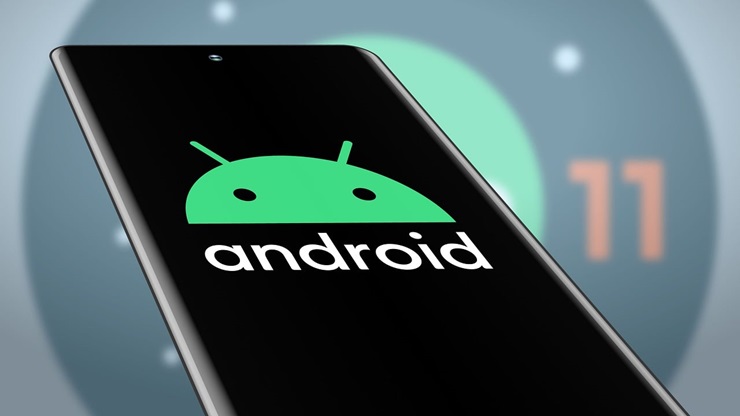 Uno smartphone con sopra il logo di Android